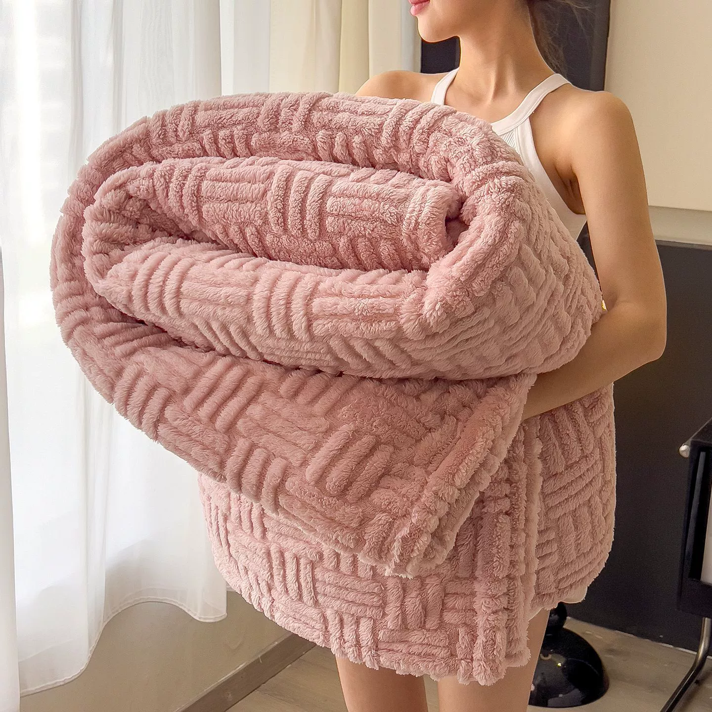 Одеяло-подушка Keep-Warm, утолщённая двухслойная флисовая ткань, различные размеры и цвета