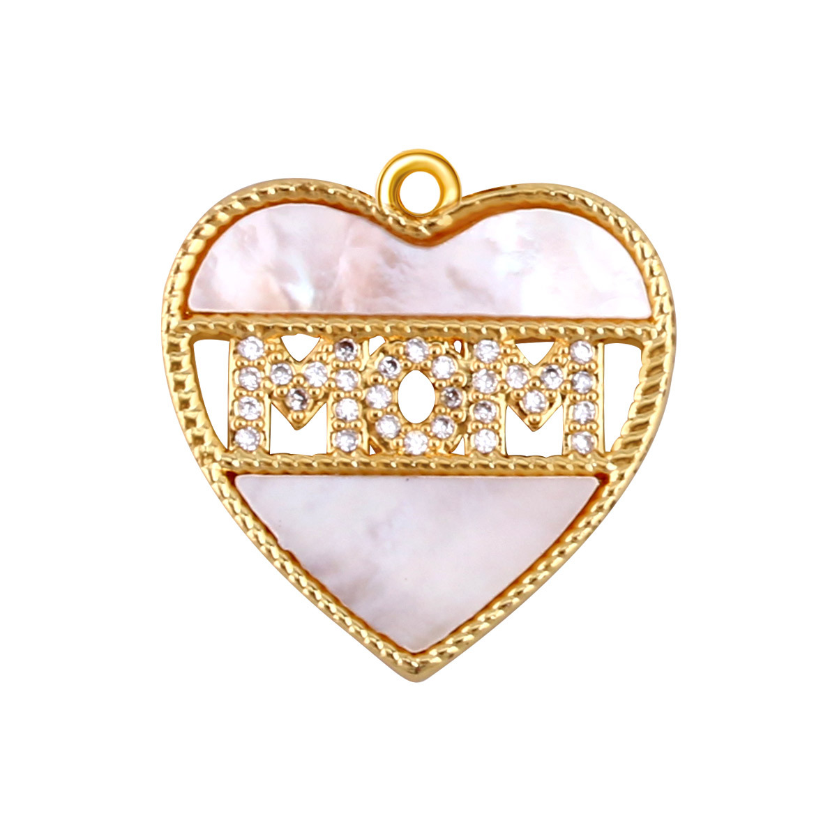 2g Weight Pendant Jewelry Making Type 12*12mm Jewelry Making Size Shell, Zircon Inlay Material DIY Jewelry Accessories Classification 1 Piece Quantity Copper Material Heart Shape Pattern All Seasons Season Plating Design Elegant, Vintage Style Style 1 Piece 12*12mm Copper Shell Zircon Heart Shape Pendant 30