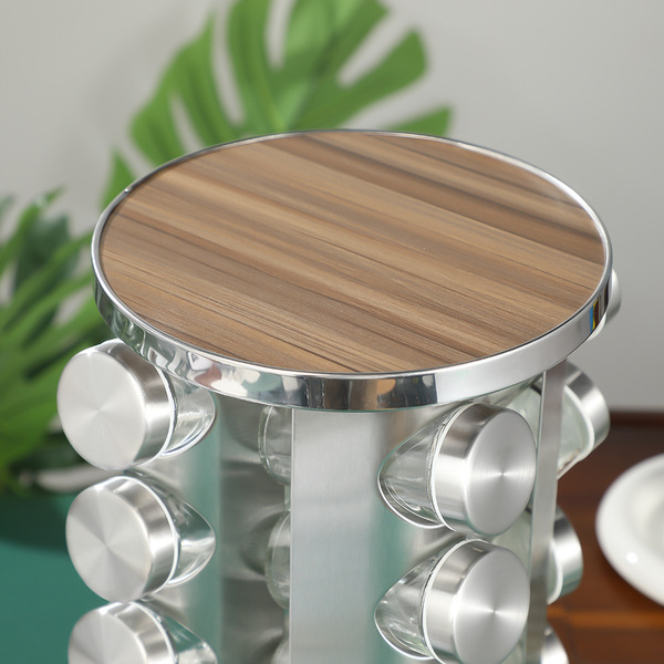 Rotating spice rack Cross-border kitchen spice bottle storage rack…