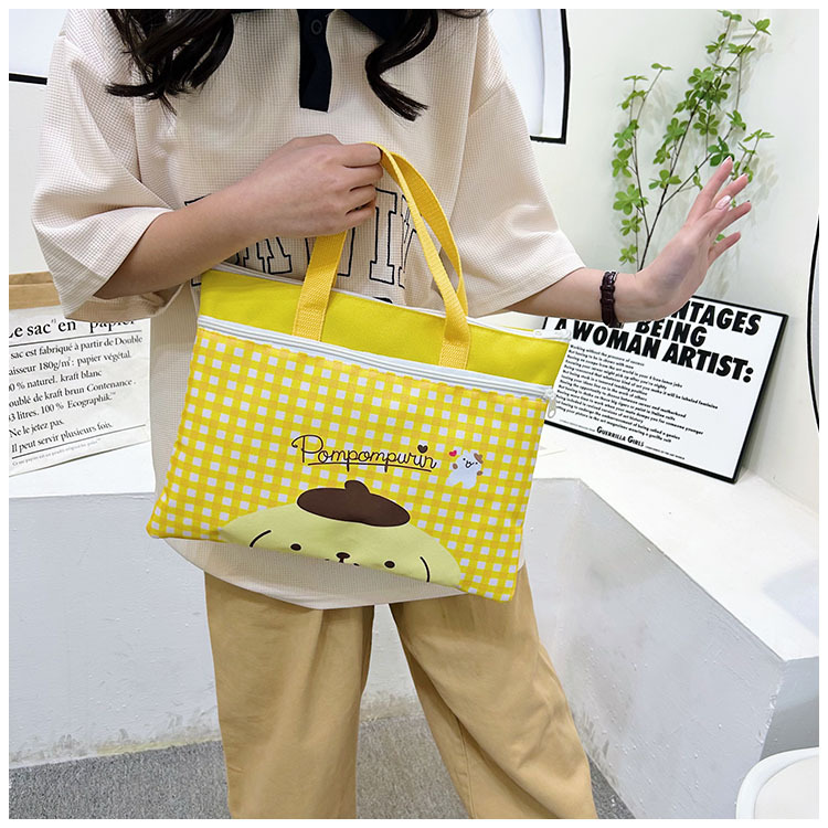 The new Spring 2024 Stardelo minimalist cartoon large-capacity student handbag, study materials and tutorial bag undefined