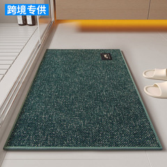 Cross-border bathroom water-absorbing mat household toilet door mat hemp fiber quick-drying door mat entry mat bathroom