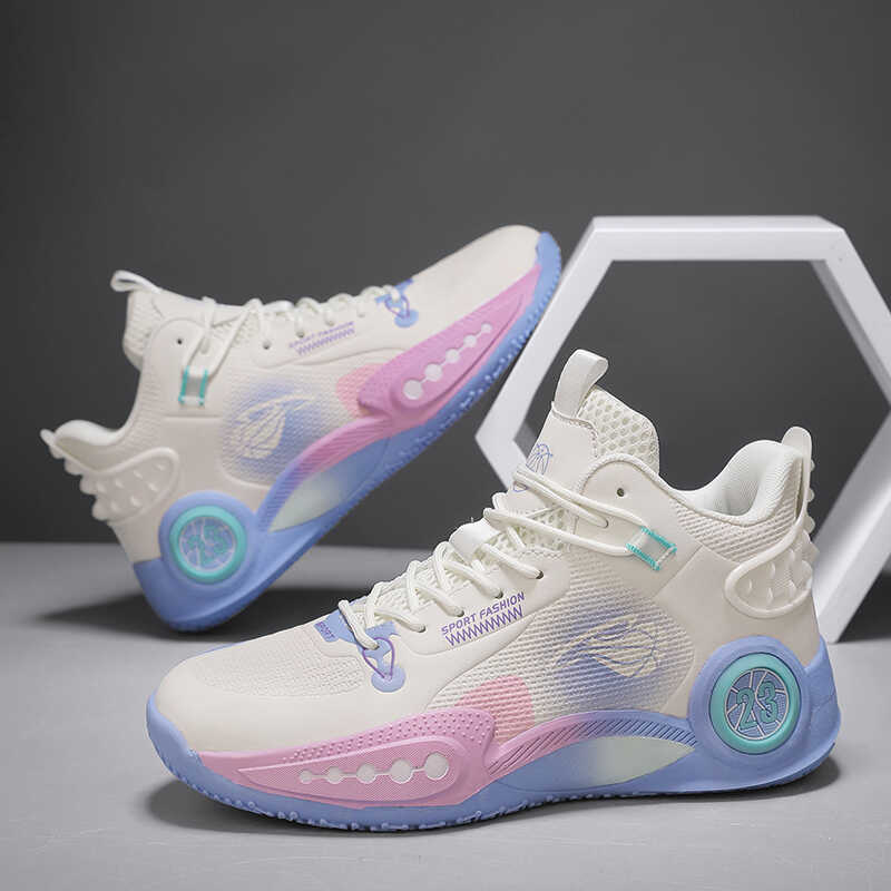 Sound Phantom 3Rd Generation Wade 5Th Generation Pump Low-Top Basketball Shoes Mesh Male and Female Students Rebound Court Shoes Sports Shoes