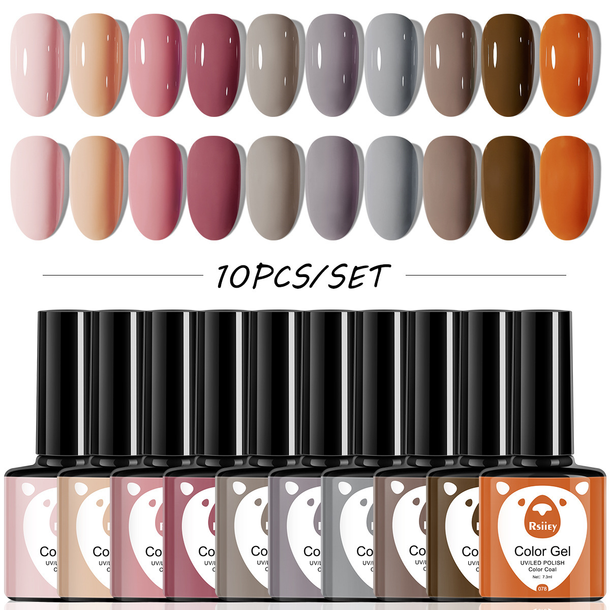 Nail Art Navidad 10 color esmalte de uñas traje de pegamento popular nude lentejuelas UV fototerapia pegamento esmalte de uñas traje de pegamento tienda de uñas