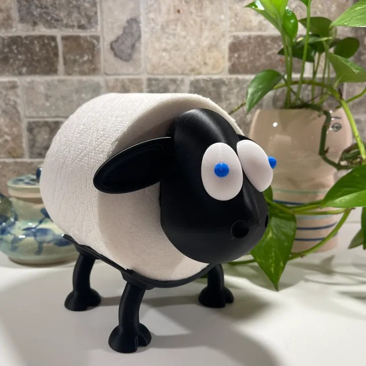 멍청한 양 종이 타월 홀더