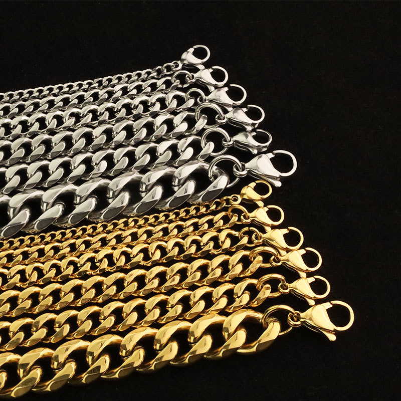 55g Weight Fashion Solid Color Stainless Steel Plating Necklace 1 Piece