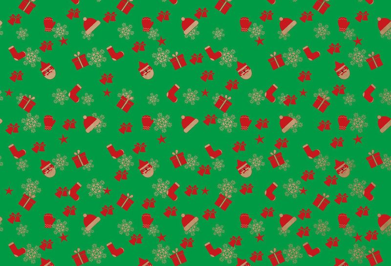 クラフト紙包装紙サンタクロースクリスマスソックスヘラジカ柄アップルブーケフラワーギフトギフト包装紙|undefined