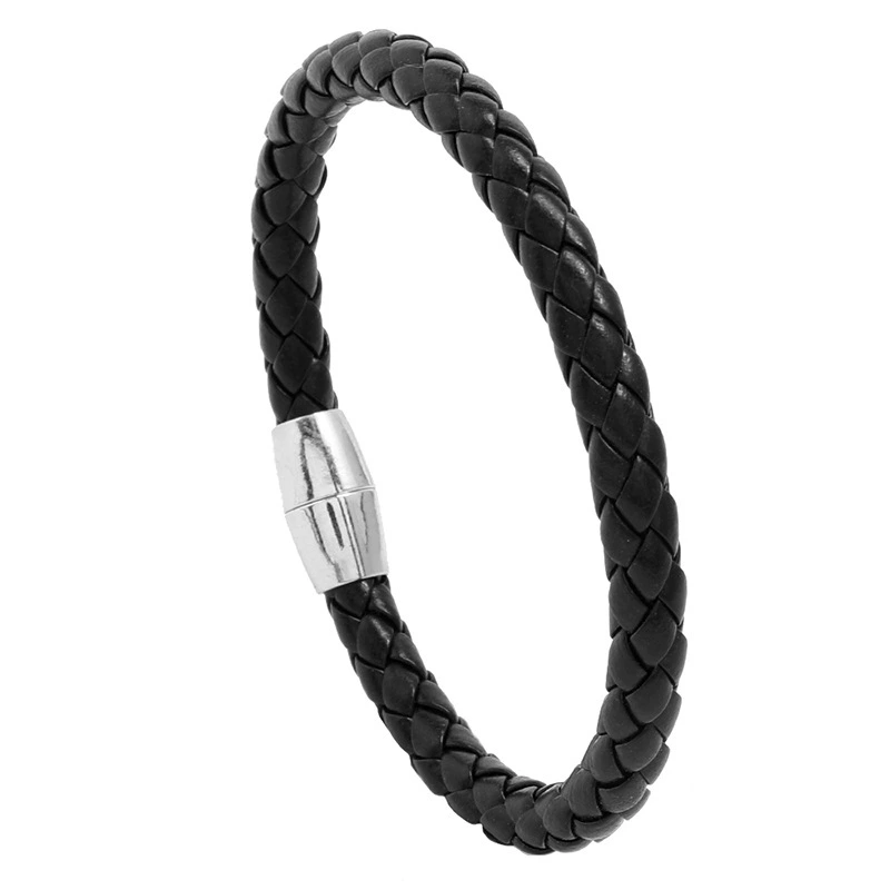 Модный плетеный кожаный браслет, AliExpress, простой и элегантный дизайн, для импорта