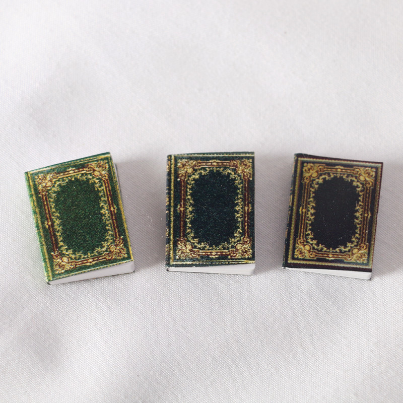 Dollhouse1: 12 Mini casa de muñecas libros clásicos libros accesorios de bolsillo para el hogar BJD escenas props de disparo