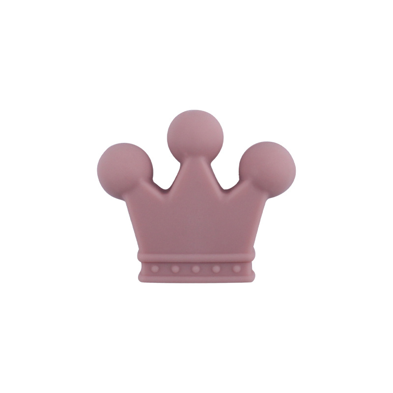 Bebé suministros DIY calmante corona de silicona suelta cuentas bebé pulsera mordedor pezón cadena anti-gota cadena accesorios de cadena