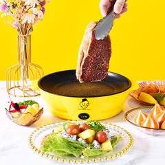 Versatile Fun Yellow Duck Electric Griddle Electric Frying Pan Mini Non-stick Dorm BBQ Grill Takeaway Electric Griddle Live Streaming Distributor