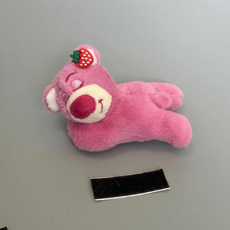 Motuoche Strawberry Bear Helmet Decoration Cat Ear Accessories (Auto Parts and Accessories) - sleepy-strawberry-bear