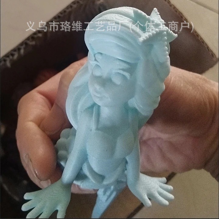 3d打印美人鱼可动关节可爱儿童玩具礼物模型摆件爱丽儿精美卡通酷|undefined
