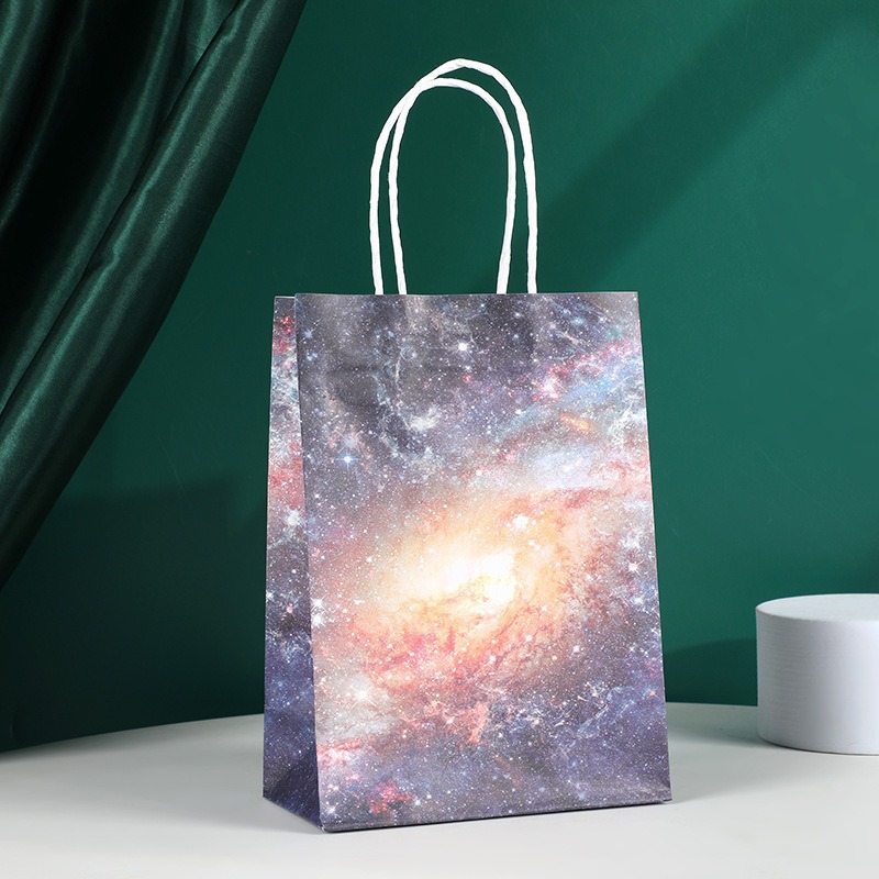 Bolsas de regalo de cumpleaños, bolsas de cartón cartón, bolsas de embalaje para llevar, bolsas de embalaje de regalo de fiesta para niños, bolsas de mano