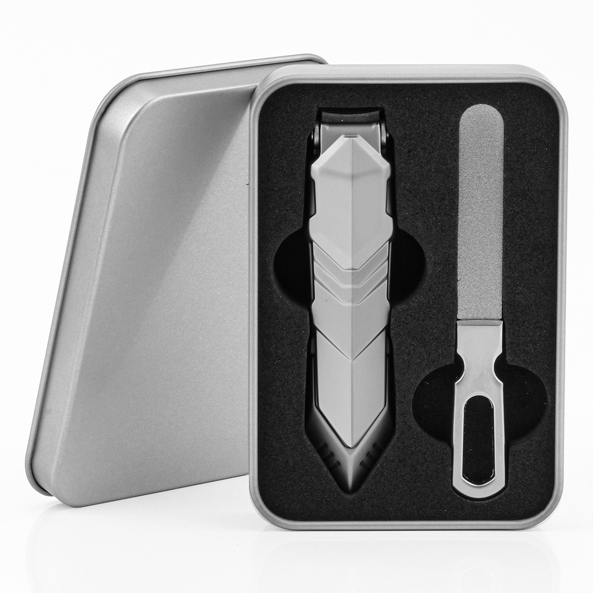 Amazon venta caliente cortaúñas de gran apertura, almacén de almacenamiento de virutas de uñas, cortaúñas a prueba de salpicaduras, juego de cortaúñas individuales