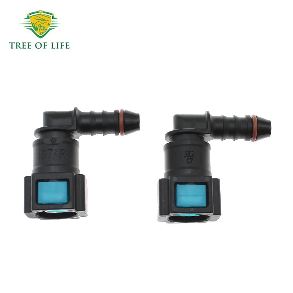 New Fuel Line Quick Release Connector Motorcycle Hose Connector Elbow Id6 Internal Thread 7.89mm