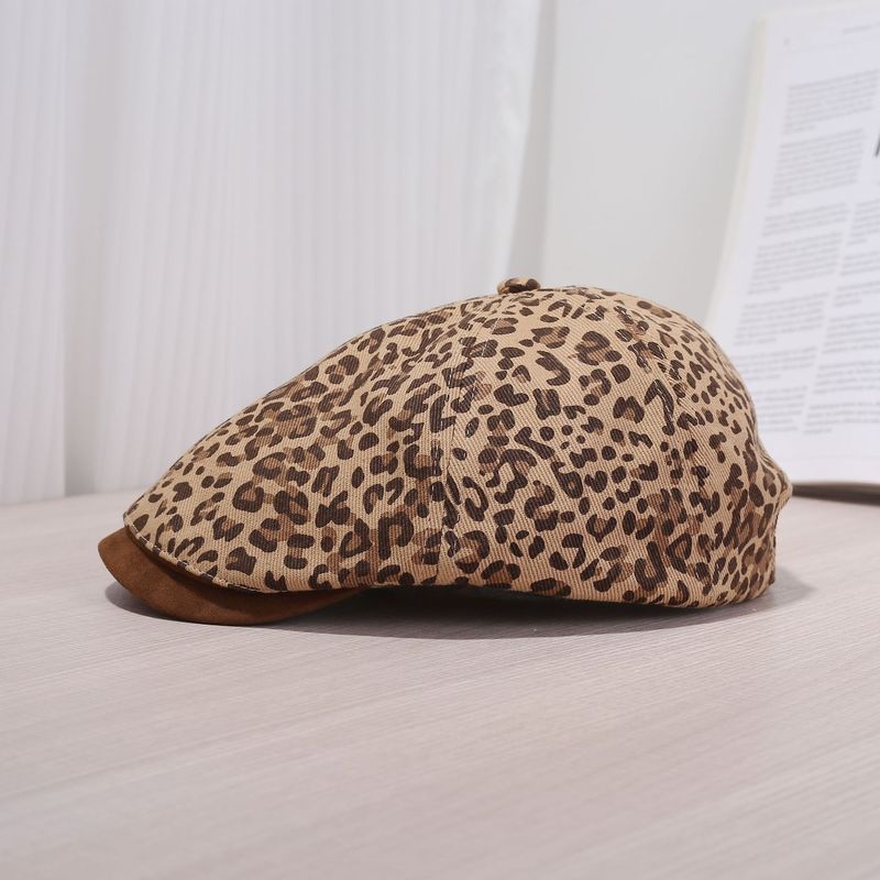 カジュアルヒョウ柄帽子サンシェード野球フォワードキャップ多用途刺繍ひさしキャップ男性と女性の日焼け止め帽子トレンディなストリート|undefined