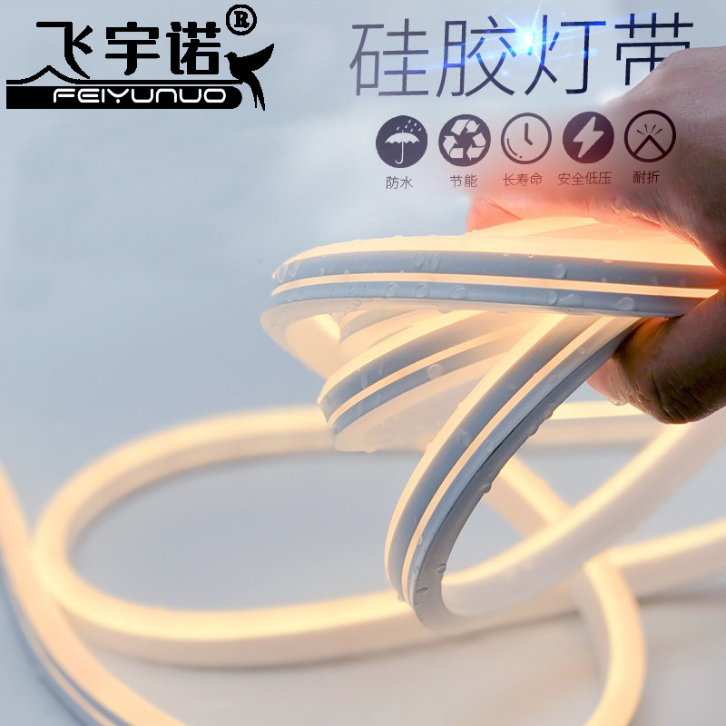 Feiyu Nuo LED Light belt silica gel Light belt Flexible Light belt Neon 12V outdoors waterproof advertisement sign Modeling lights