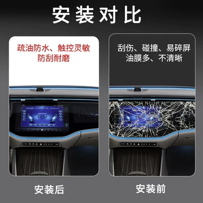 Screen Tempered Film Interior Protection — Car interior film