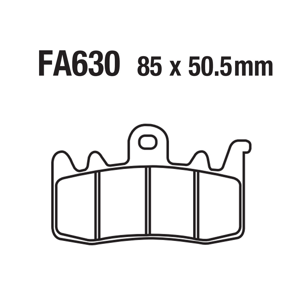 Motocicleta cobre base cerámica placa de freno cuero ATV playa de coche FA630 CAN AM Ducati