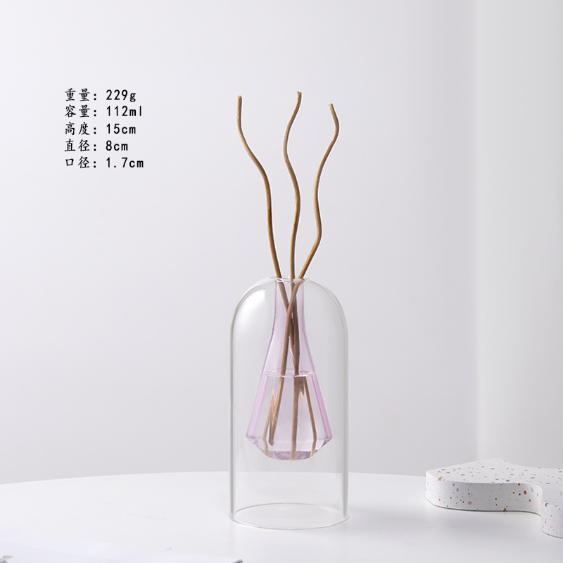 Tres sauces curvos gratis con estilo de diamante rosa en la cubierta exterior