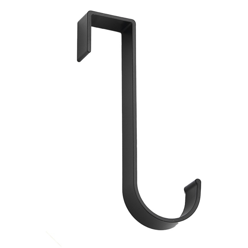 Wardrobe Space Aluminum Single Hook Kitchen Door Panel Clip Hook Cabinet Door Hook Drying Clip Hook Shower Curtain Hook Wholesale Wall Hanging