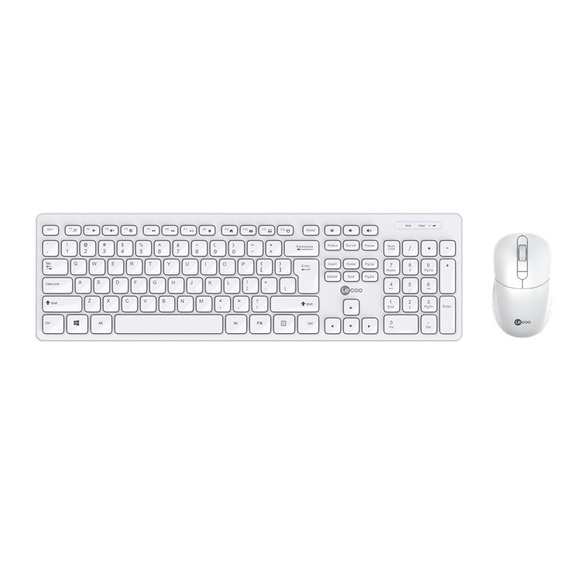 Suitable for Lenovo KW201 silent wireless keyboard and mouse lightweight set notebook desktop