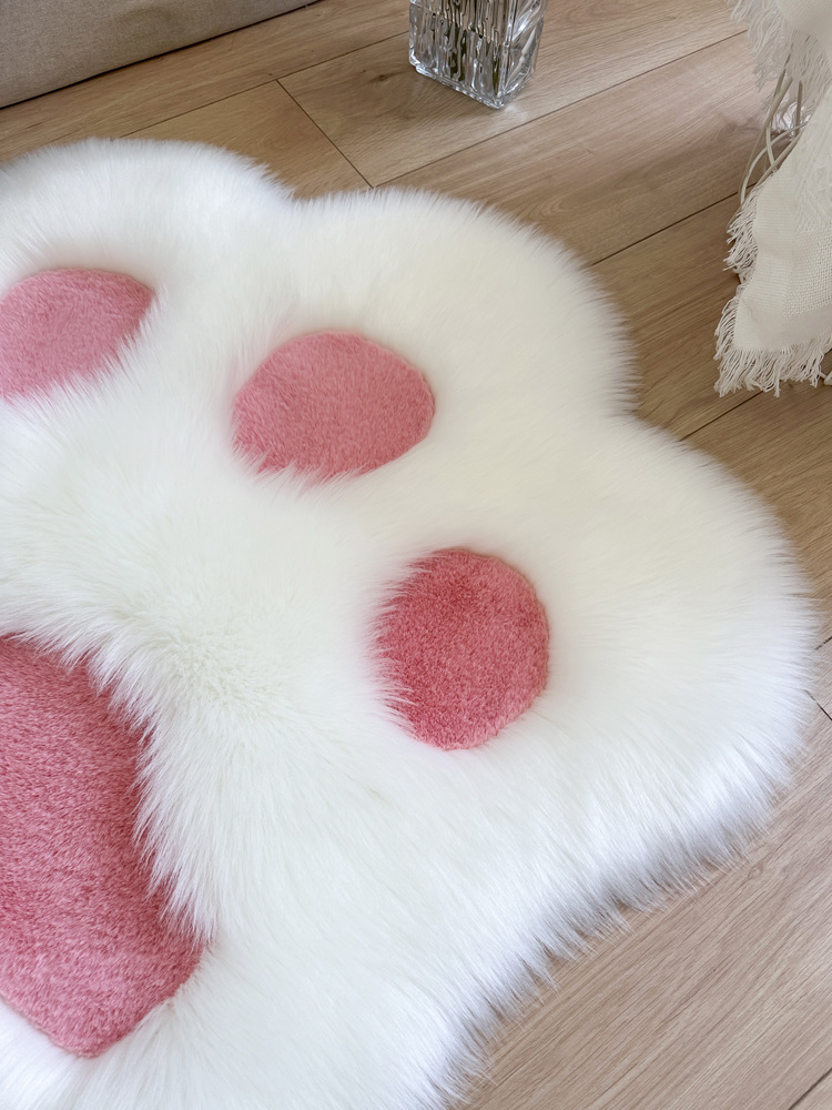 Cartoon Anime Cat Claw Carpet Girls Bedroom Bedside Floor Mat Internet Celebrity Decoration Cute Photo Plush Decorative Blanket