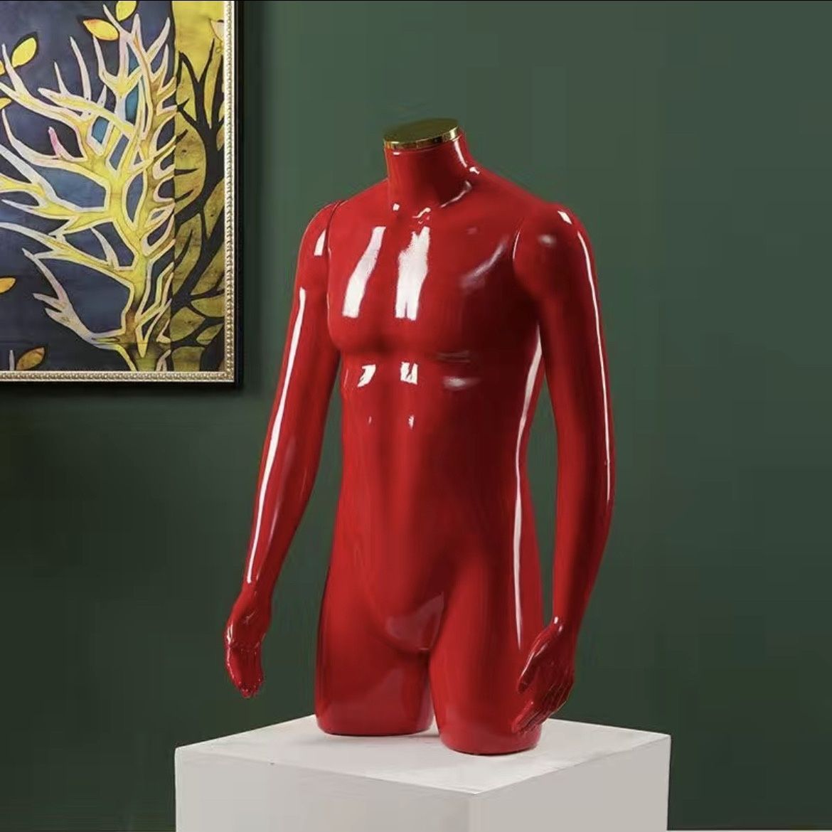 Modelo humano de busto modelo de ropa de cuerpo humano maniquí de busto simulación de ropa de cuerpo humano modelo de televisión masculino props image 8