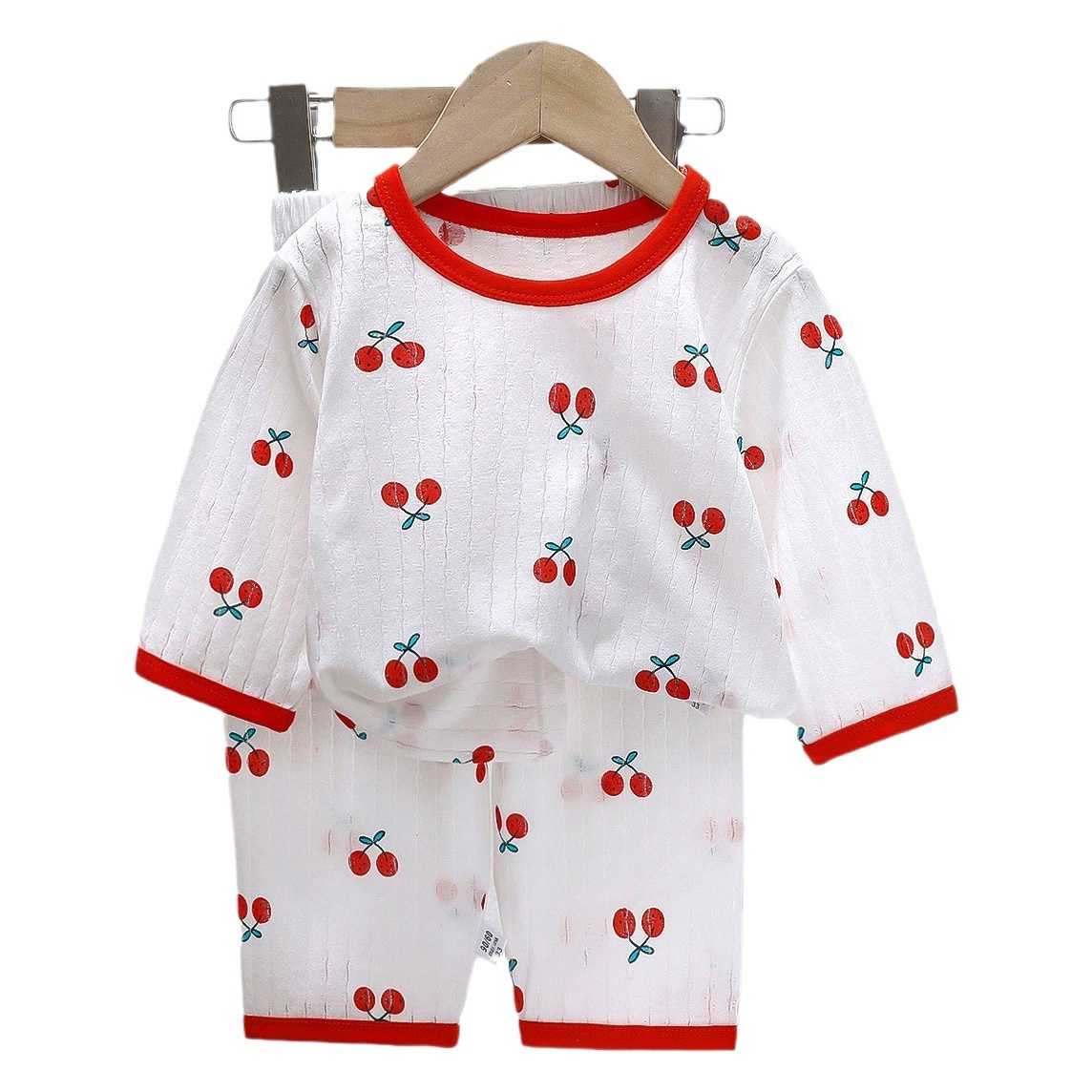 Детская Пижама, домашняя одежда, костюм из хлопка, летняя новая одежда для мальчиков, кондиционер, одежда для девочек, летняя детская одежда оптом