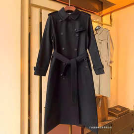 24年秋季新款嘎巴甸休闲风女风衣女收腰显瘦时尚气质英伦风女外套