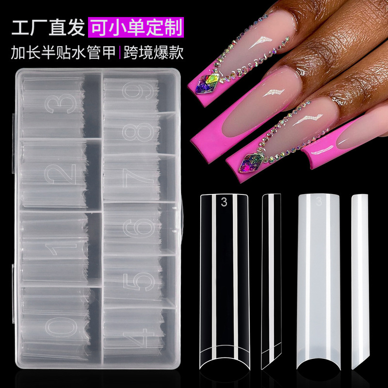 nail nail nail piece NOC half nail Piece C arc XXL water pipe nail piece fake nail 500 piece bag nail nail nail piece NOC half nail Piece C arc XXL water pipe nail piece fake nail 500 piece bag