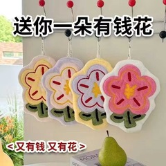 サンゴの毛の吸水家庭用の小さい菊の浴室の台所は手の小さいタオルを拭きます。