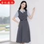 中长款女短袖无袖跨境衬衣