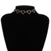 Accessory, necklace, chain heart shaped, European style, simple and elegant design