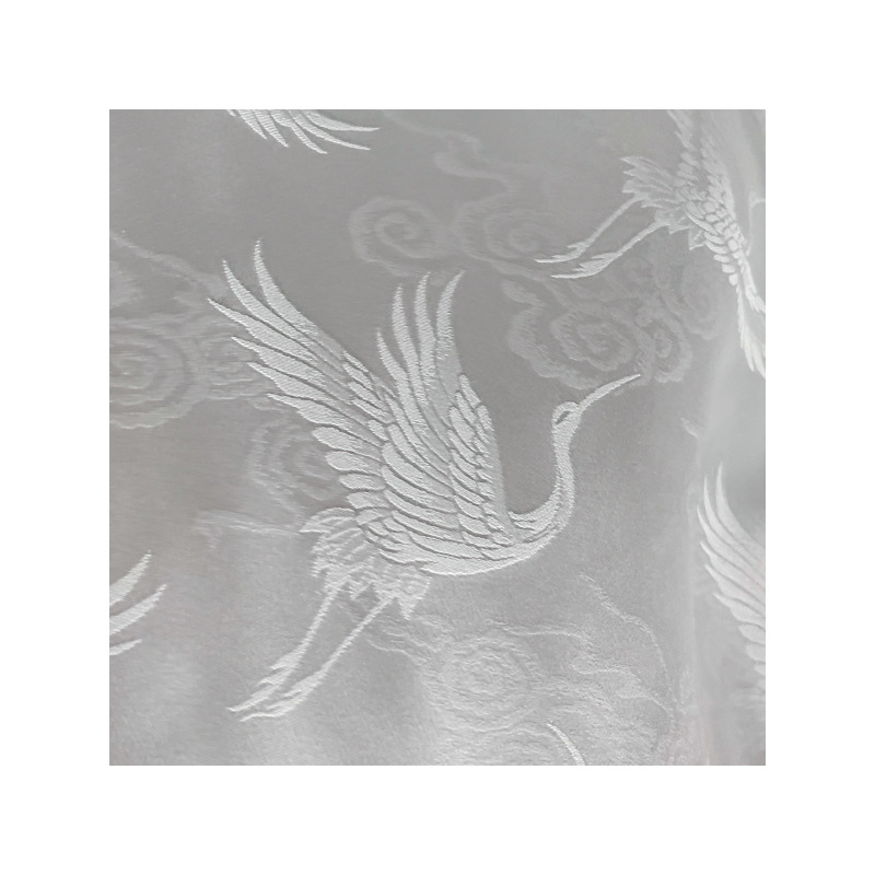 Jacquard de seda Xiangyun grúa nuevo 19mm puerta 140CM 100% seda