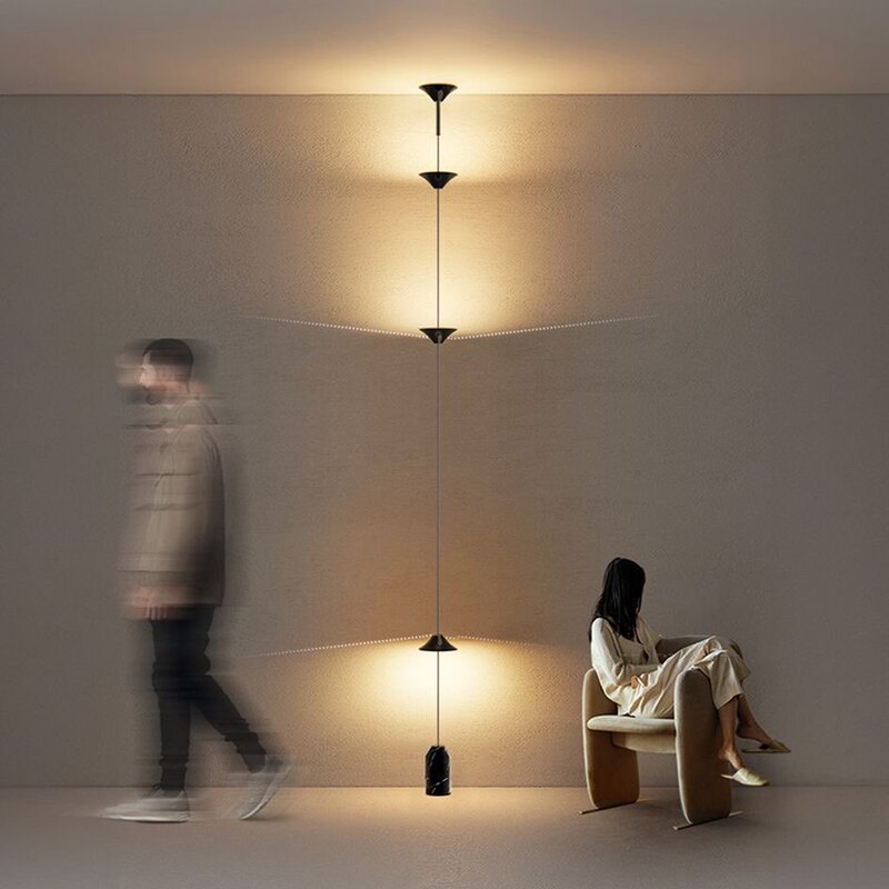 Minimalist living room corridor background wall marble floor lamp Nordic designer cordless creative long-line small pendant light Minimalist living room corridor background wall marble floor lamp Nordic designer cordless creative long-line small pendant light
