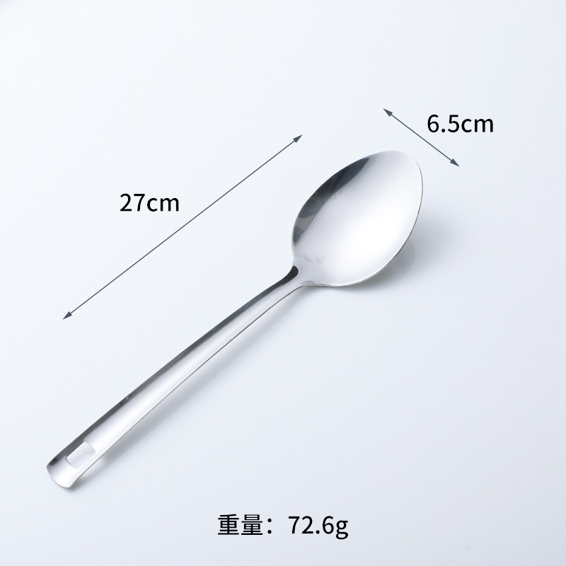 ステンレスの鍋シャベルの柔らかいゴムの柄の調理器具の8セットの調理スプーンの火鍋のスプーンの漏れたスプーンなどの台所の小さい調理器具のセット|undefined