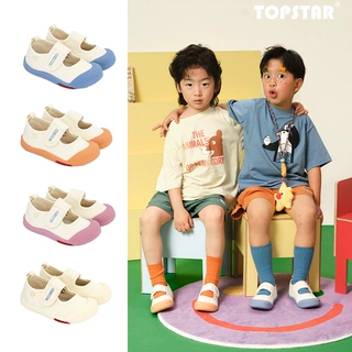 topstar春夏季童鞋小童幼儿园室内鞋儿童帆布鞋女童男童鞋子透气