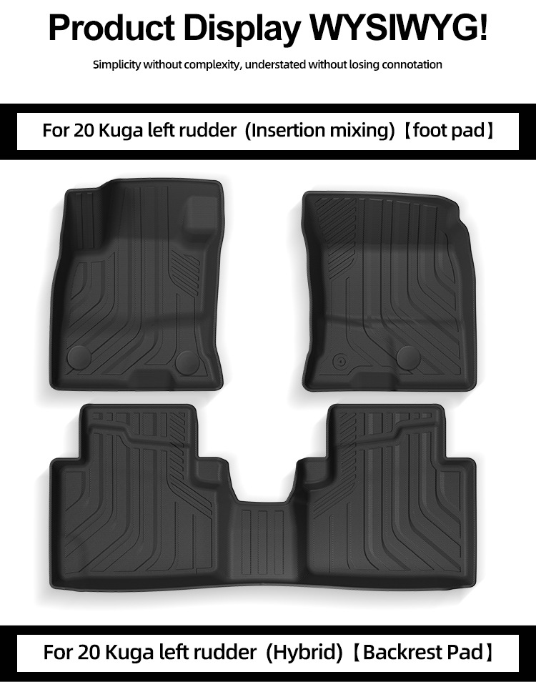 Suitable for 20 Ford Kuga European Left-Hand Drive Hybrid Car Floor Mats Tpe Fully Environmentally Friendly Trunk Mats