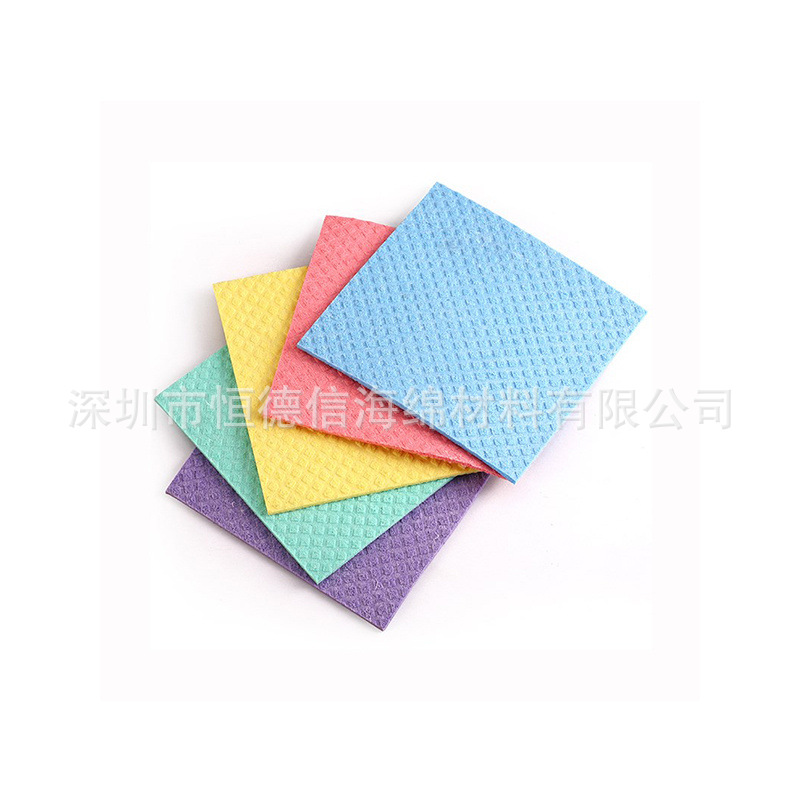 饭店去油污洗碗抹桌子定制电蒸箱吸水棉加工木浆棉海绵厨房清洁棉