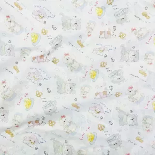 全棉40支印花面料批发韩版小碎花印花布料防蚊裤童装女装家居府绸