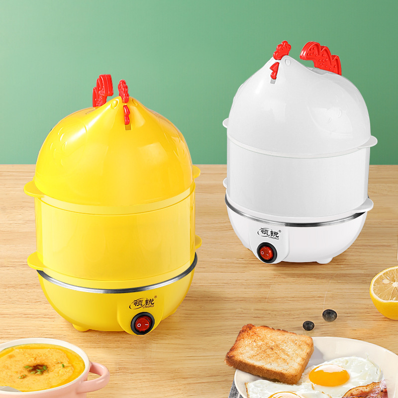 リード多機能ゆで卵器ミニ蒸し卵器自動停電家庭用ステンレス小型卵鍋朝食機|undefined
