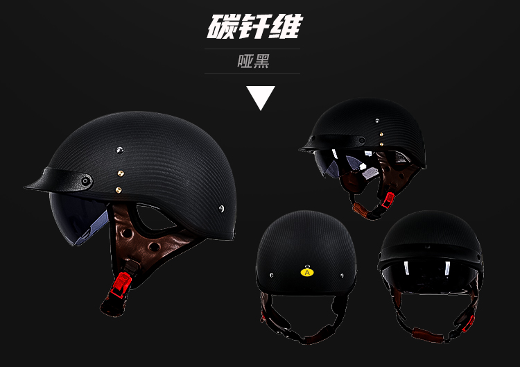 3C Certified Retro Half Helmet Motorcycle Helmet Summer Cruiser