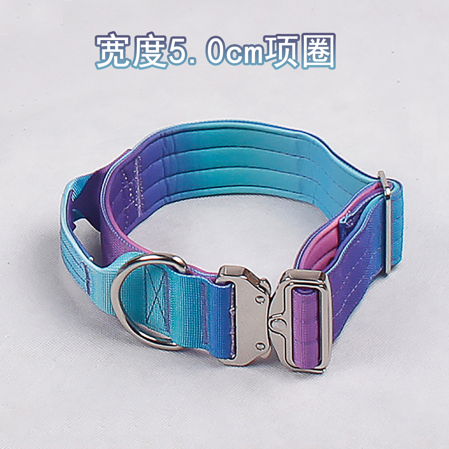 Correa para Perro en Existencia, Collar Táctico, Arnés, Color Degradado, Suministros para Mascotas, Correa de Entrenamiento para Perros Medianos y Grandes, Transfronterizo