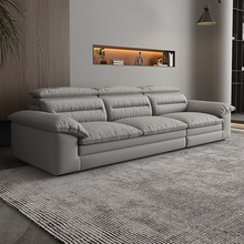 科技布沙发北欧小户型客厅直排三人简约现代羽绒懒人布艺免洗沙发
