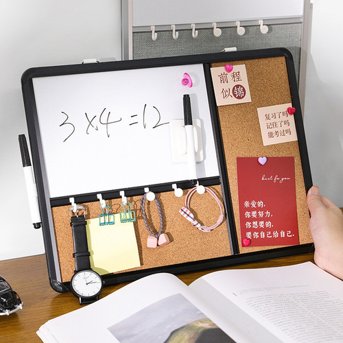 Funi aluminum alloy frame multi-piece whiteboard hanging flannel cork board magnetic student office home children's drawing board