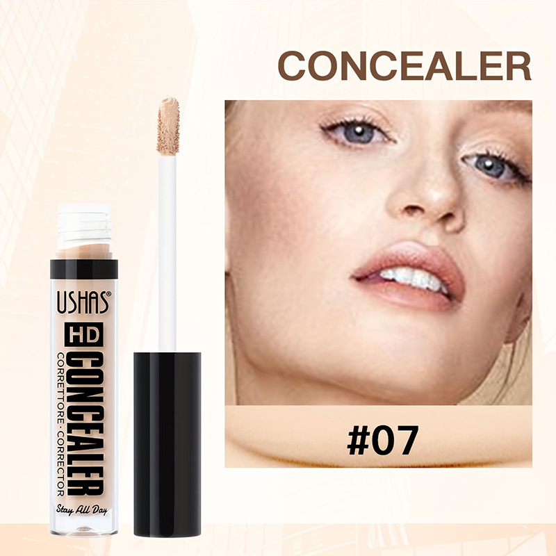 USHAS Cross-border spot corrector de larga duración, control de aceite a prueba de agua, protección contra las ojeras, base líquida, lápiz reparador líquido