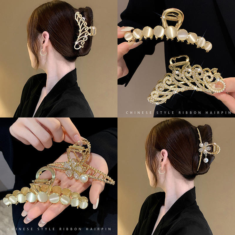 Clip de metal de alta calidad, en la parte posterior de la cabeza, horquilla grande para la cabeza, horquilla para niños, horquilla nueva horquilla 2025, pinza de tiburón