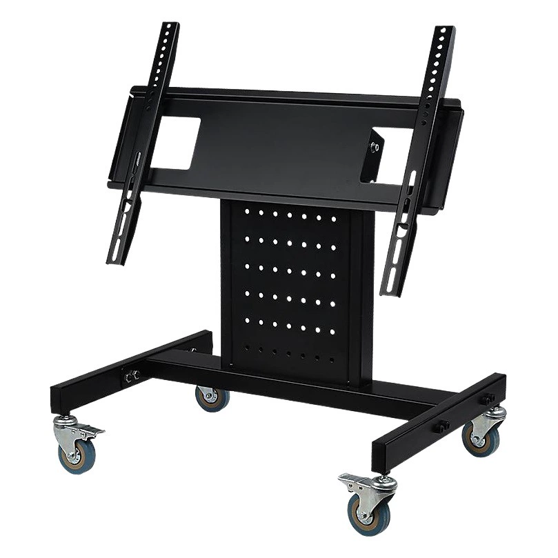 Универсальная 32-65 дюймовая короткая подставка под телевизор напольная тележка Подставка для телевизора подвижный угол регулируется на 45 градусов