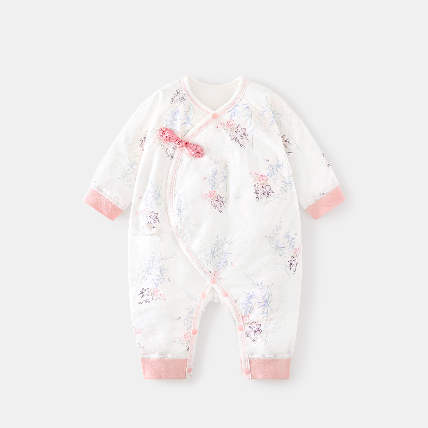 Ropa de bebé recién nacido primavera, otoño, invierno, nacimiento de monje caliente 0 algodón delgado marzo de otoño ropa de vestir, bata de bebé recién nacido